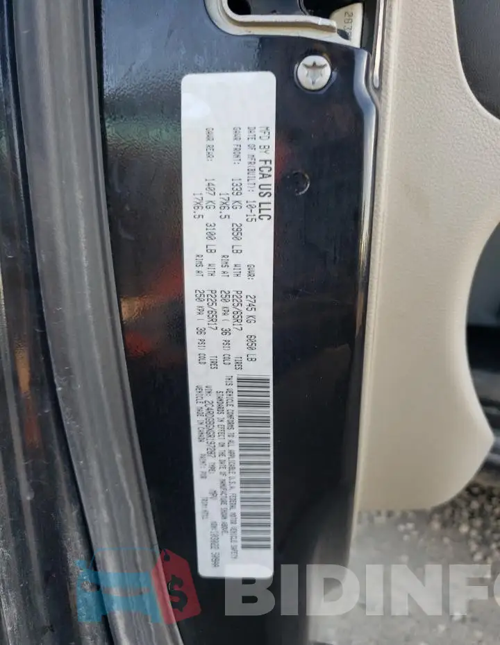2C4RDGBGXGR197287 Photo# 13