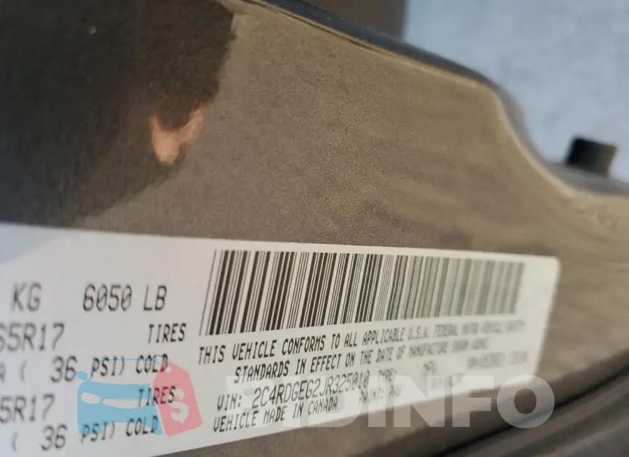 2C4RDGEG2JR325010 Photo# 13