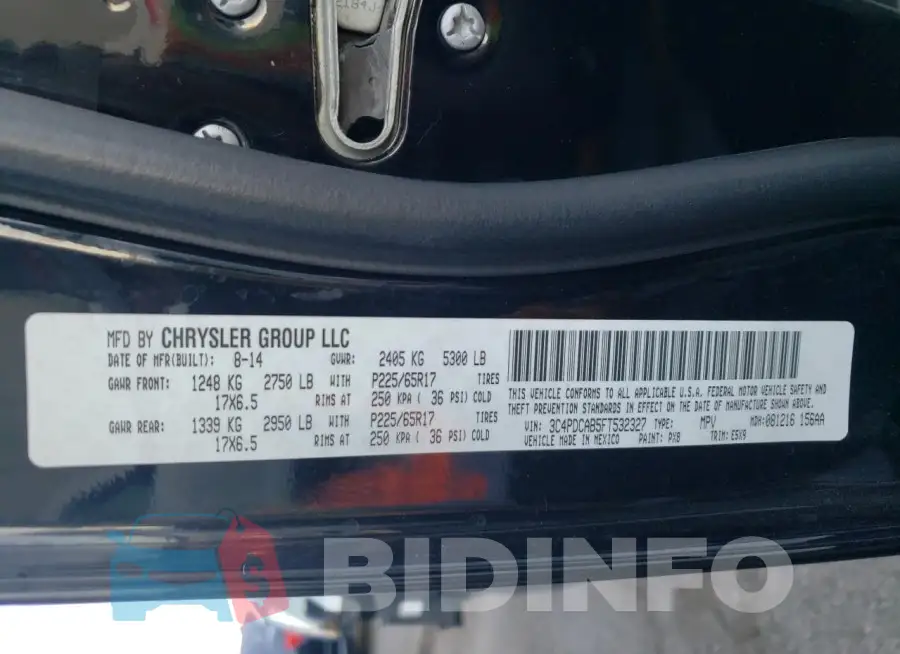 3C4PDCAB5FT532327 Photo# 14