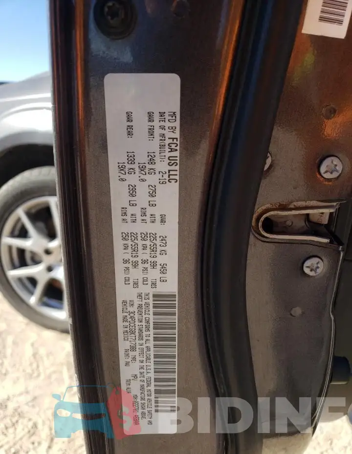 3C4PDCEG8KT717388 Photo# 13