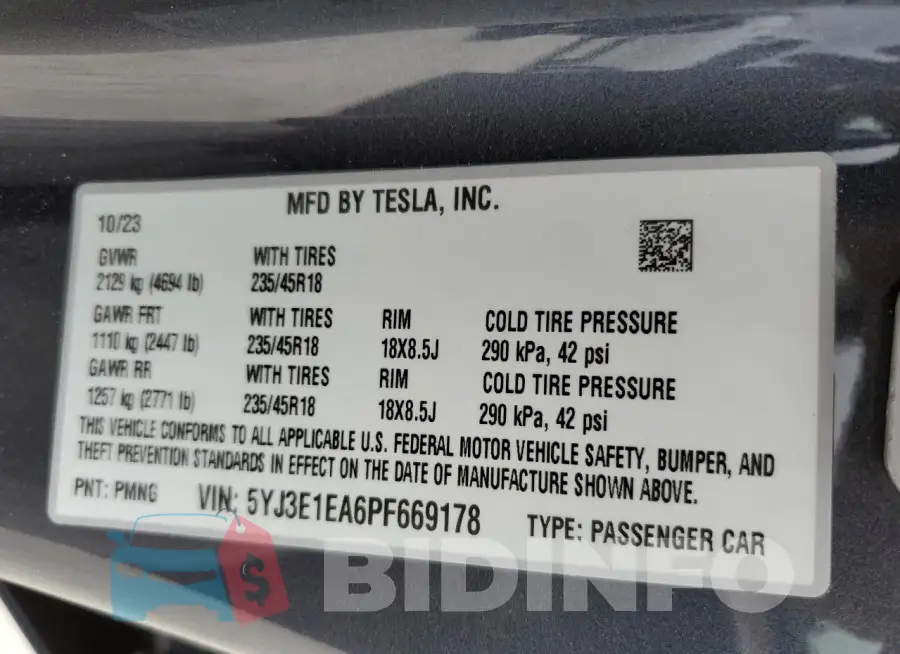 5YJ3E1EA6PF669178 Photo# 13