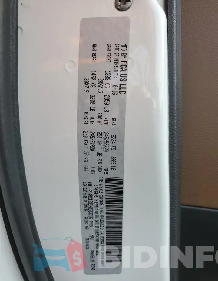 2C4RC1GG3HR513736 Photo# 14