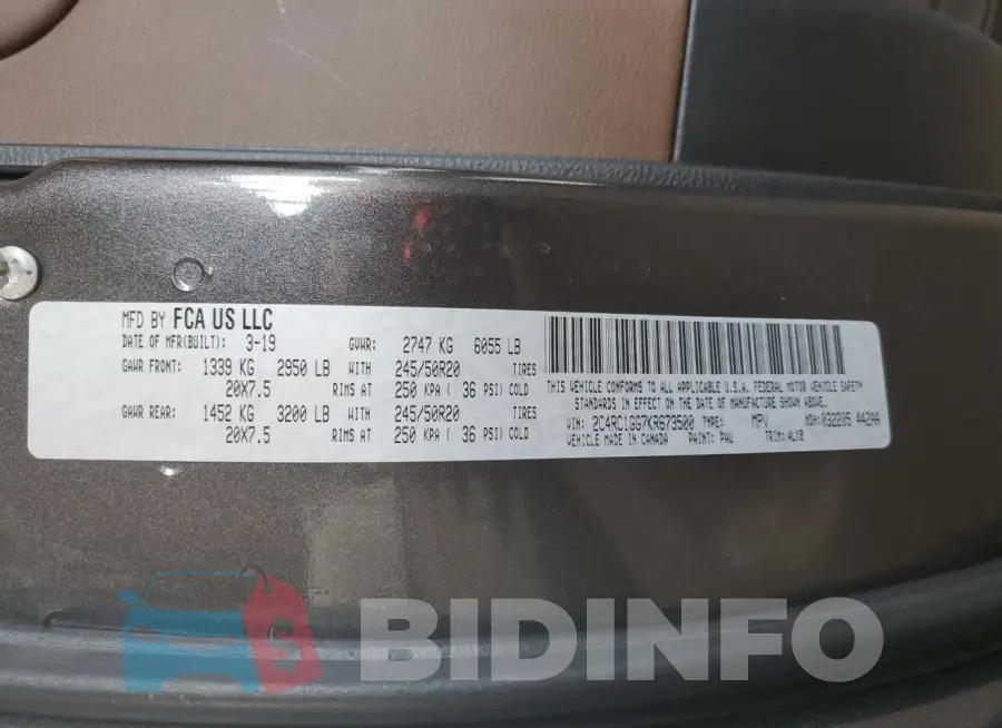 2C4RC1GG7KR673500 Photo# 13