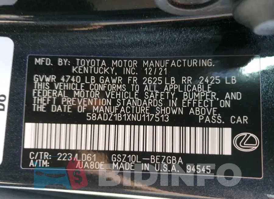 58ADZ1B1XNU117513 Photo# 12