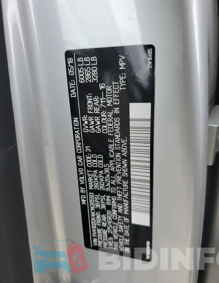 YV4102CK4K1420593 Photo# 14