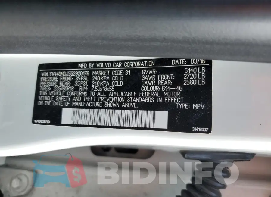 YV440MDJ5G2920178 Photo# 13