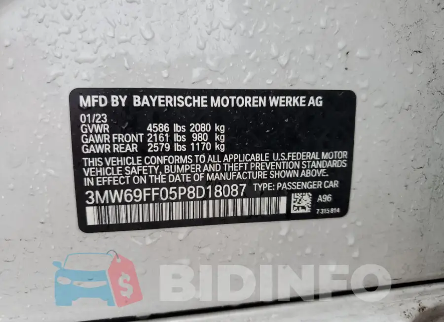 3MW69FF05P8D18087 Photo# 13