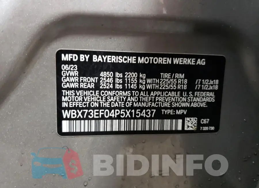 WBX73EF04P5X15437 Photo# 13