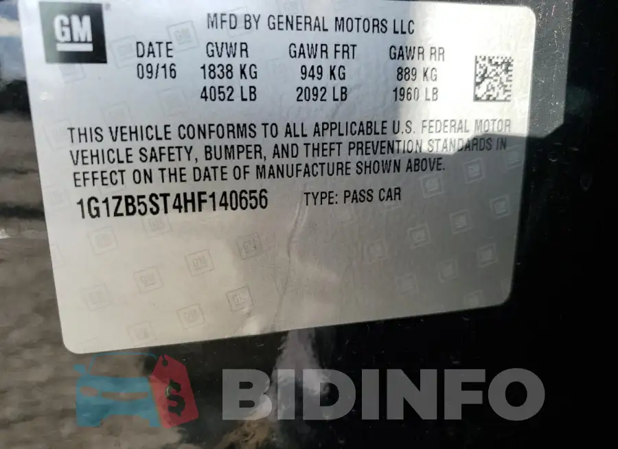 1G1ZB5ST4HF140656 Photo# 12