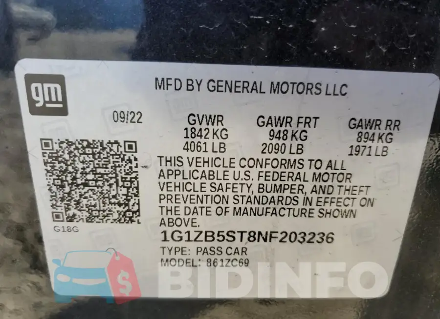 1G1ZB5ST8NF203236 Photo# 12