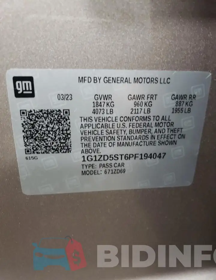 1G1ZD5ST6PF194047 Photo# 12