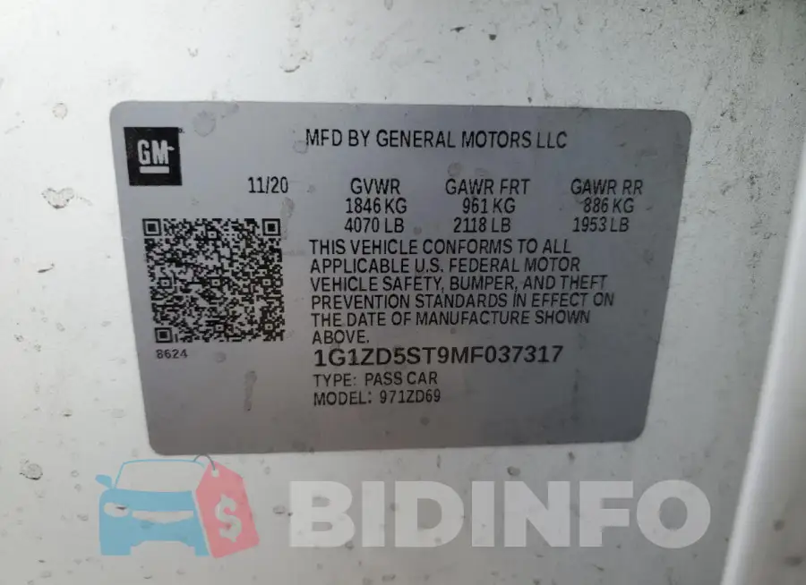 1G1ZD5ST9MF037317 Photo# 12