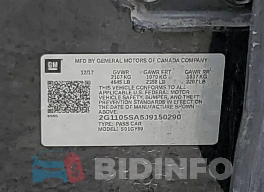 2G1105SA5J9150290 Photo# 12
