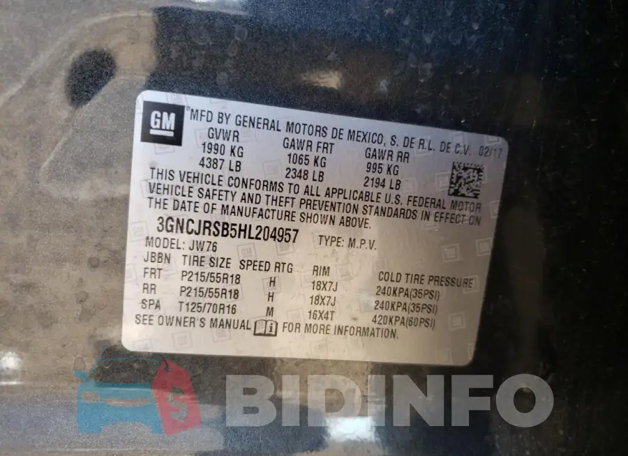 3GNCJRSB5HL204957 Photo# 13