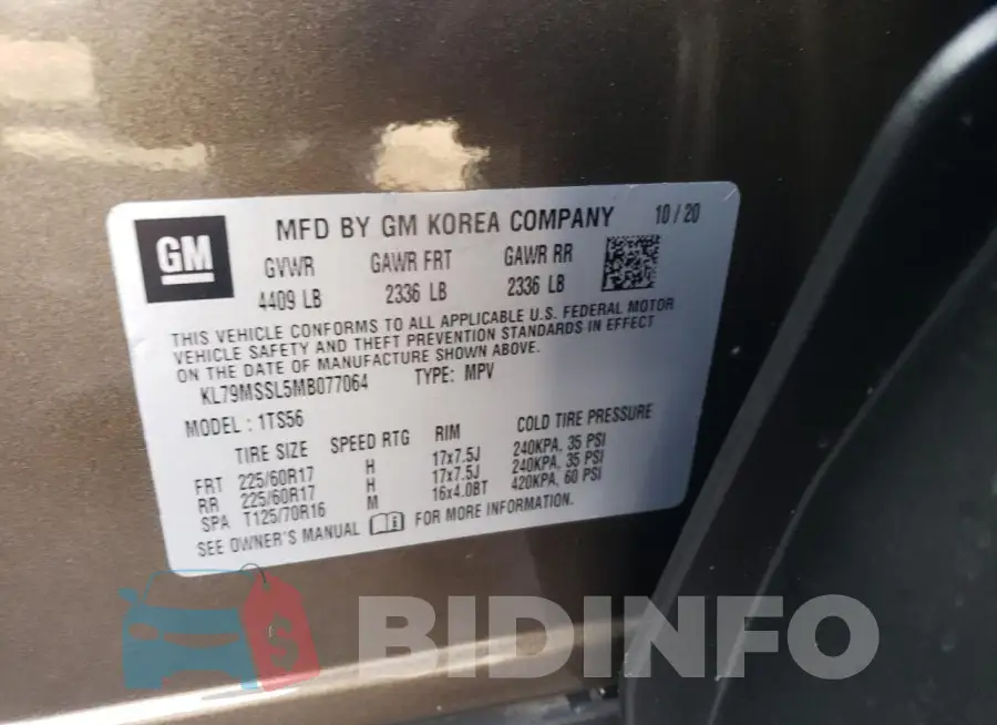 KL79MSSL5MB077064 Photo# 12