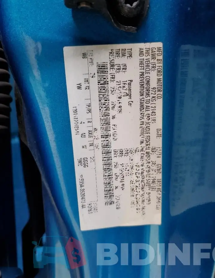 1FADP3F25FL204796 Photo# 12
