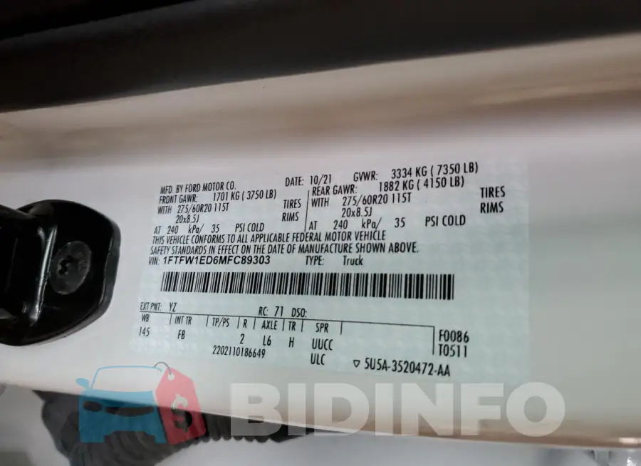 1FTFW1ED6MFC89303 Photo# 12