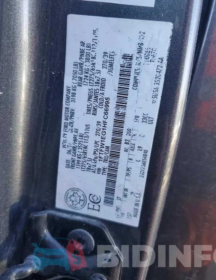 1FTFW1EG1HFC66995 Photo# 12