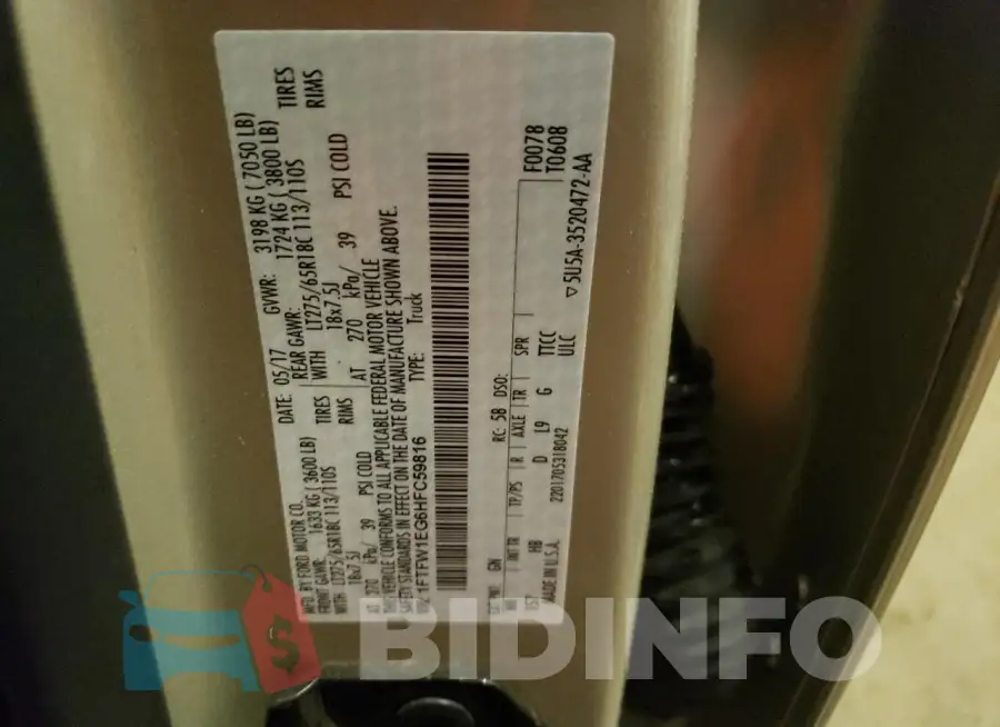 1FTFW1EG6HFC59816 Photo# 12