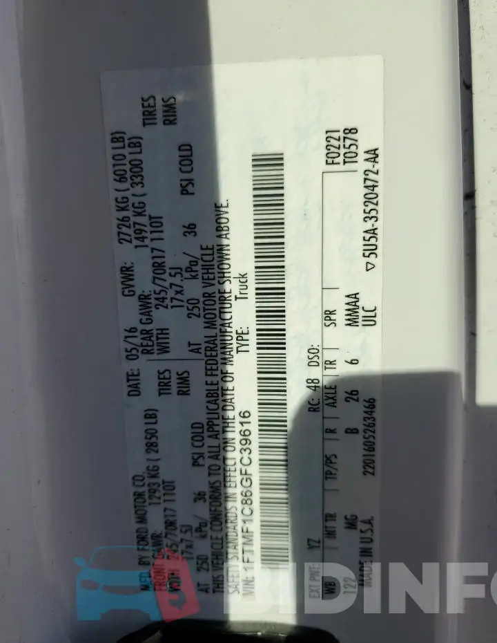 1FTMF1C86GFC39616 Photo# 12