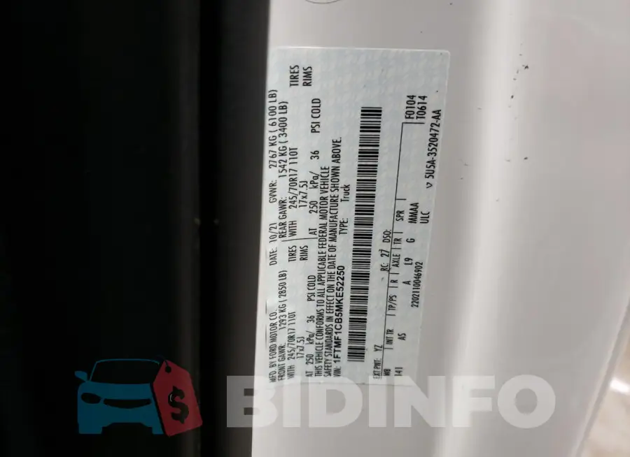 1FTMF1CB5MKE52250 Photo# 12