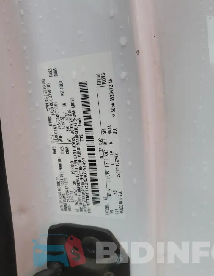 1FTMF1CB6JKC91497 Photo# 12