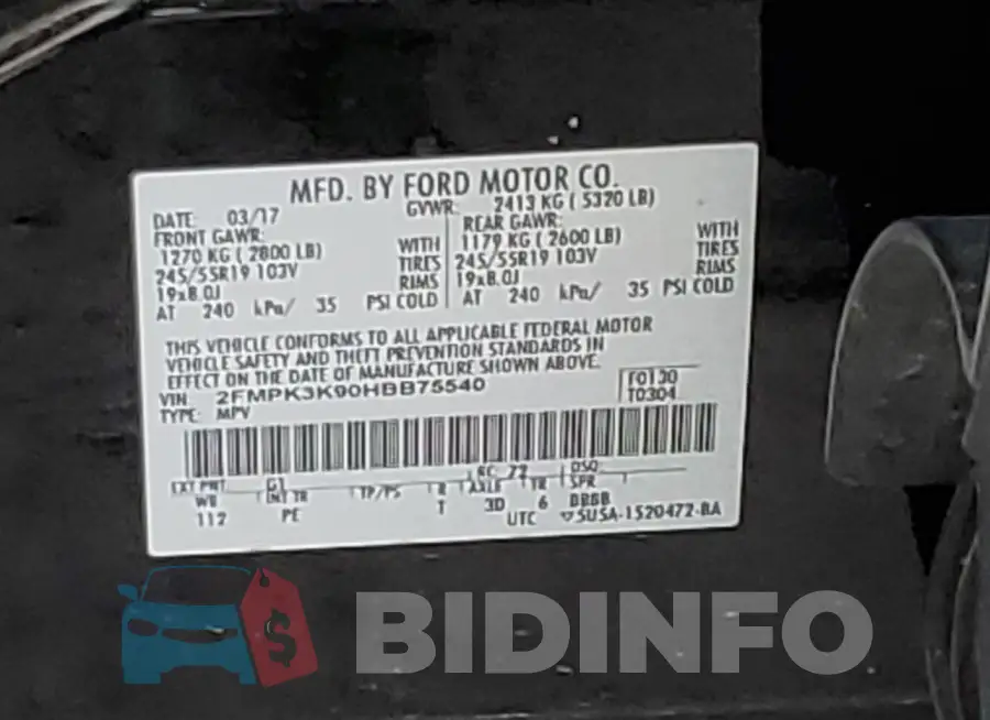 2FMPK3K90HBB75540 Photo# 13