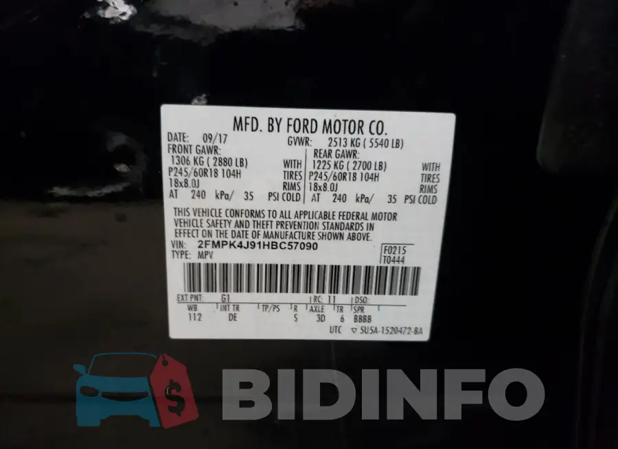 2FMPK4J91HBC57090 Photo# 12
