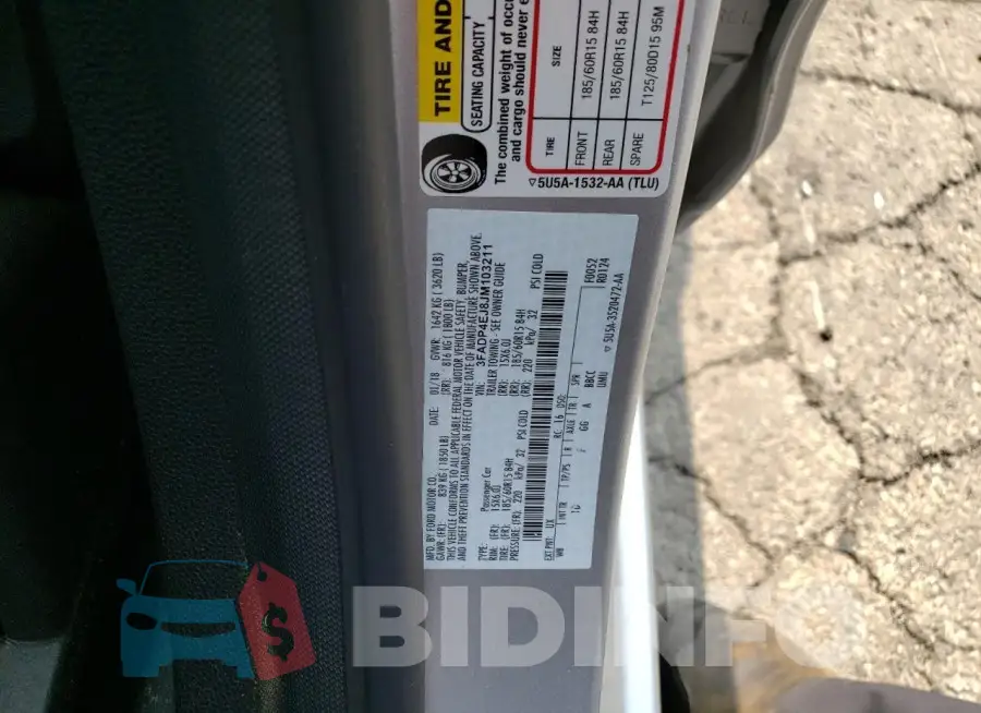3FADP4EJ8JM103211 Photo# 12