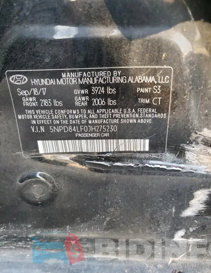 5NPD84LF0JH275230 Photo# 12