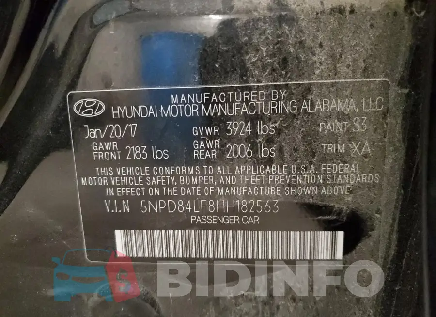 5NPD84LF8HH182563 Photo# 12