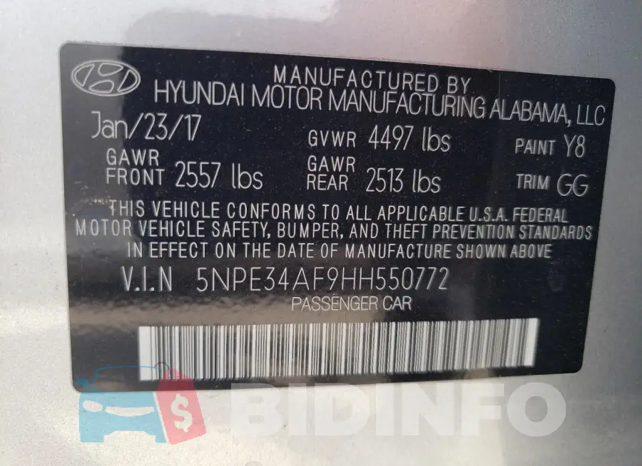 5NPE34AF9HH550772 Photo# 12
