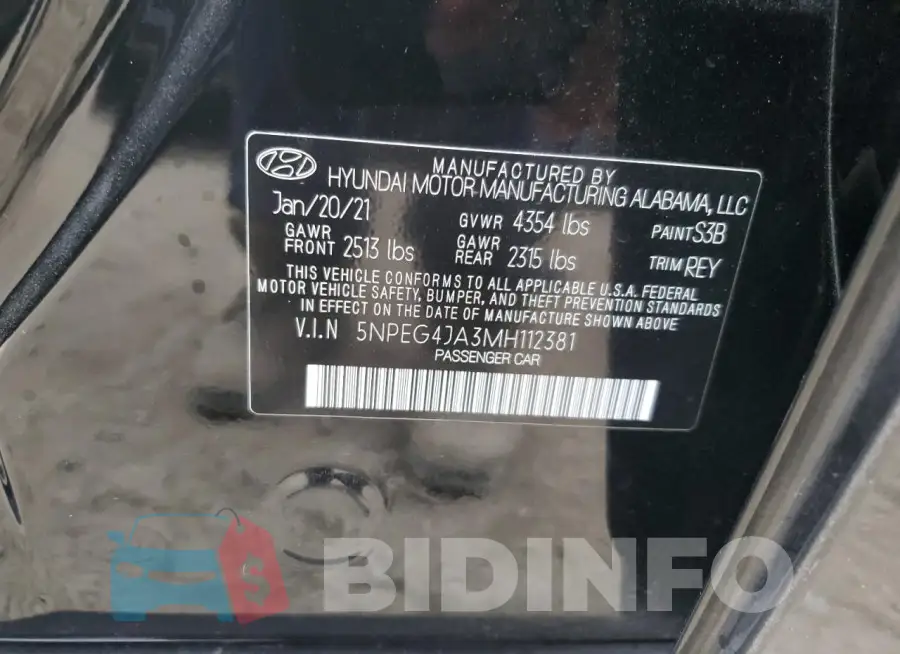 5NPEG4JA3MH112381 Photo# 12