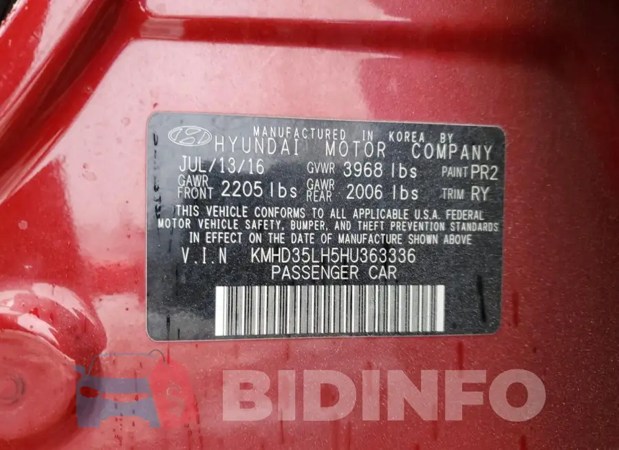 KMHD35LH5HU363336 Photo# 12