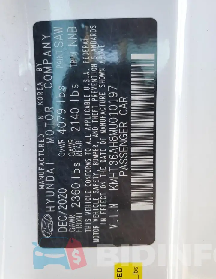 KMHT36AH8MU010197 Photo# 12