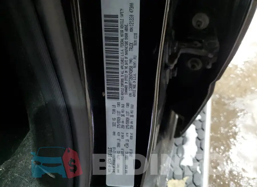 1C6SRFFT2KN743050 Photo# 12