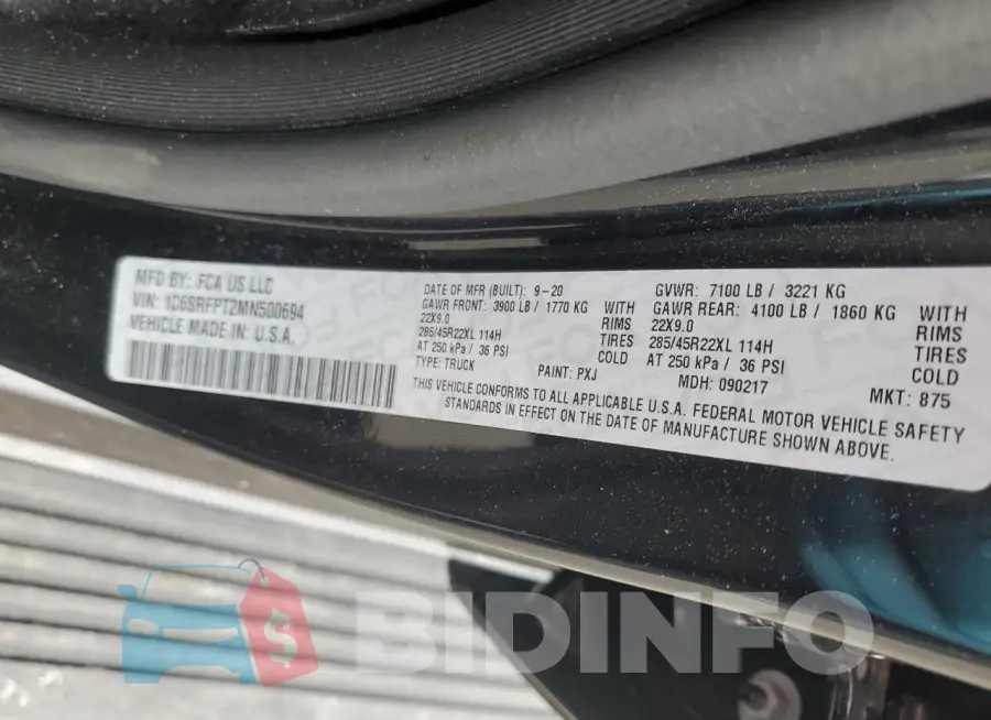 1C6SRFPT2MN500694 Photo# 12