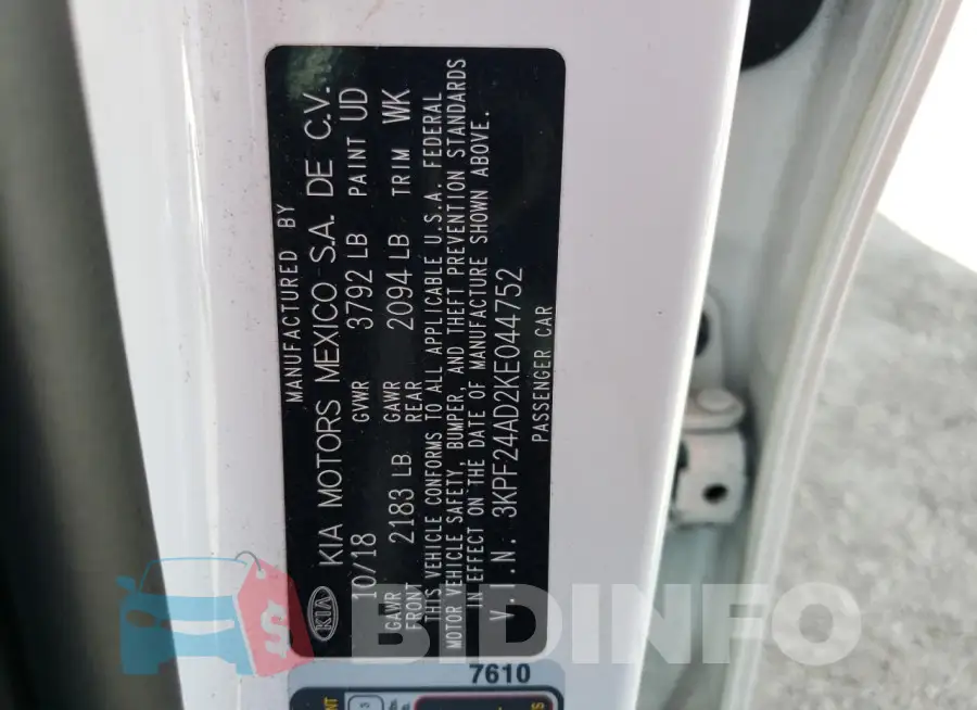 3KPF24AD2KE044752 Photo# 12