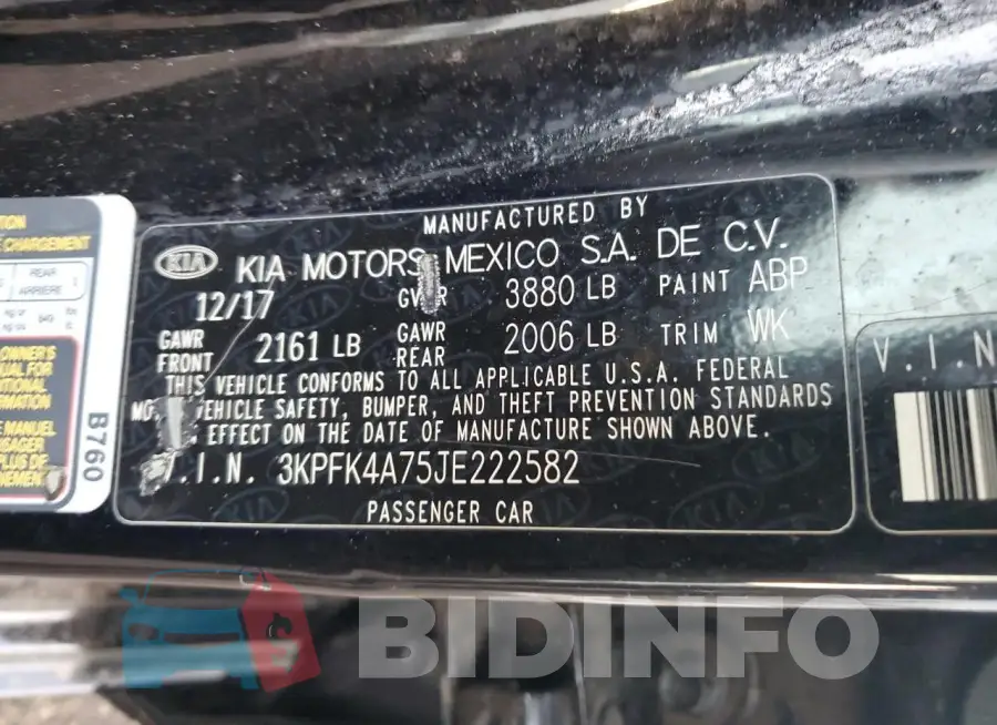 3KPFK4A75JE222582 Photo# 12