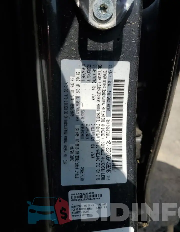 3MZBN1V30JM231124 Photo# 13