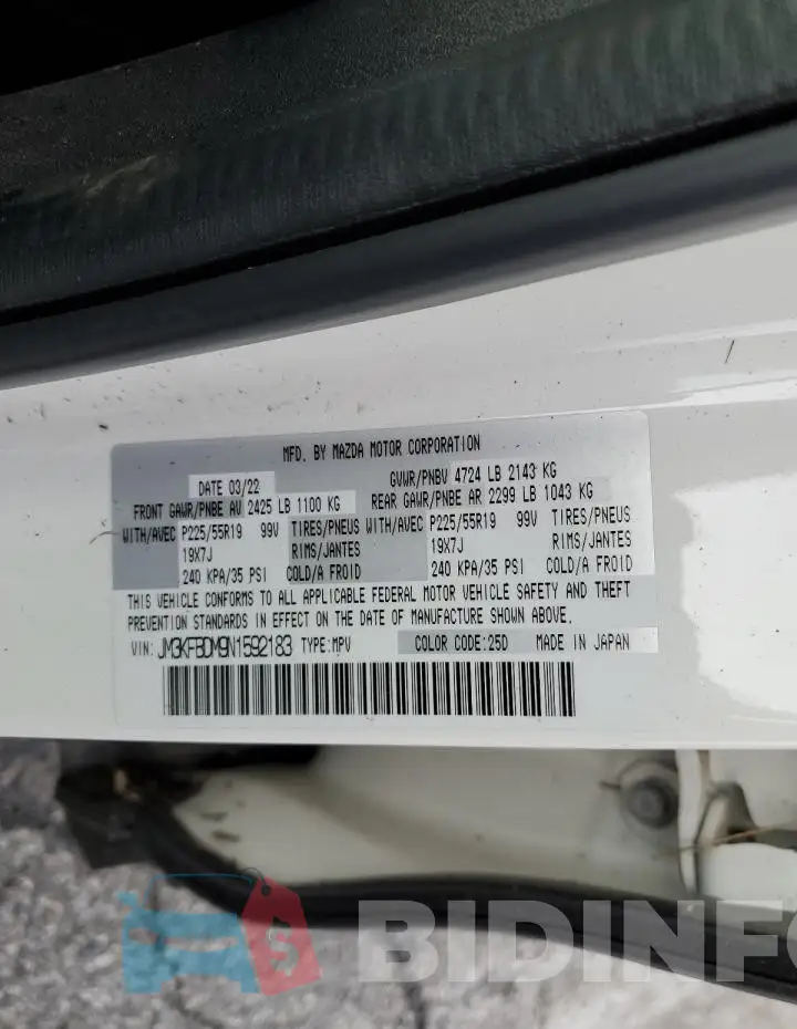JM3KFBDM9N1592183 Photo# 13