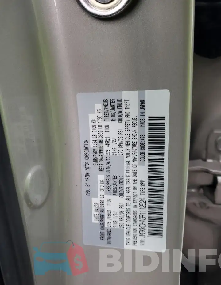 JM3KKDHA3R1112524 Photo# 13