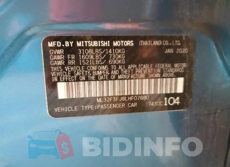 ML32F3FJ8LHF07880 Photo# 12