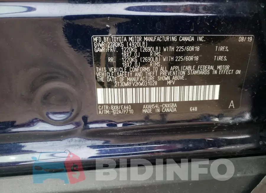 2T3DWRFV2KW031028 Photo# 12