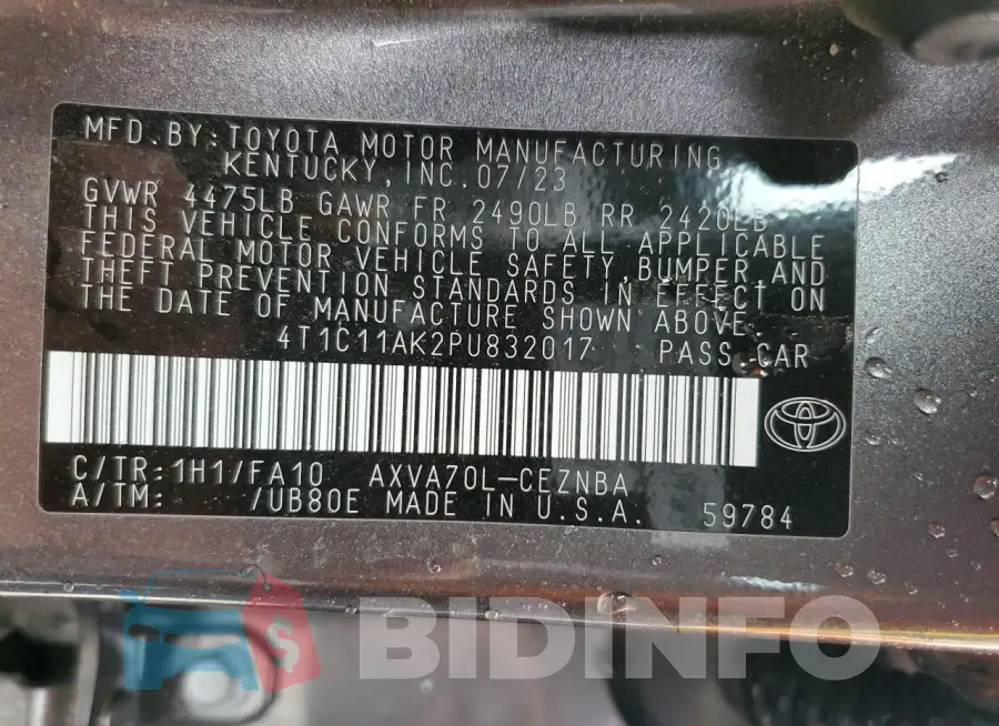 4T1C11AK2PU832017 Photo# 13