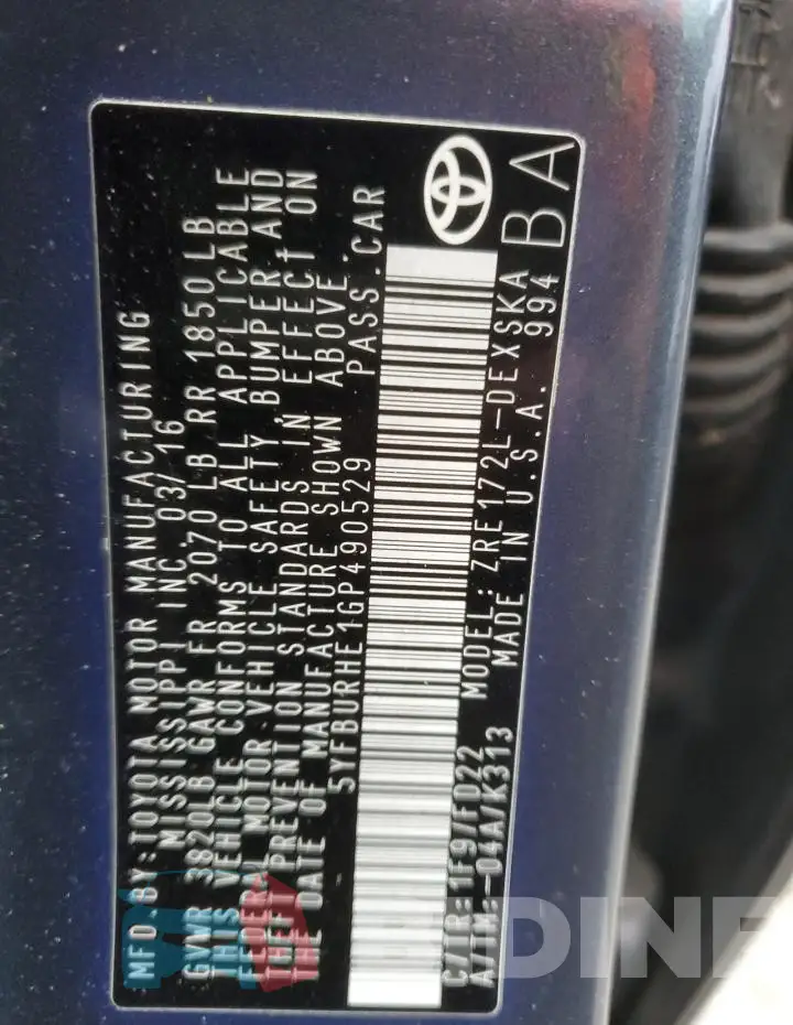 5YFBURHE1GP490529 Photo# 12