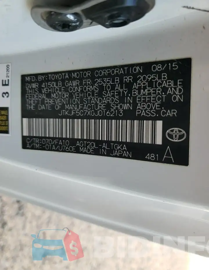 JTKJF5C7XGJ016213 Photo# 12