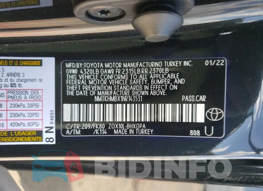 NMTKHMBX1NR143531 Photo# 14