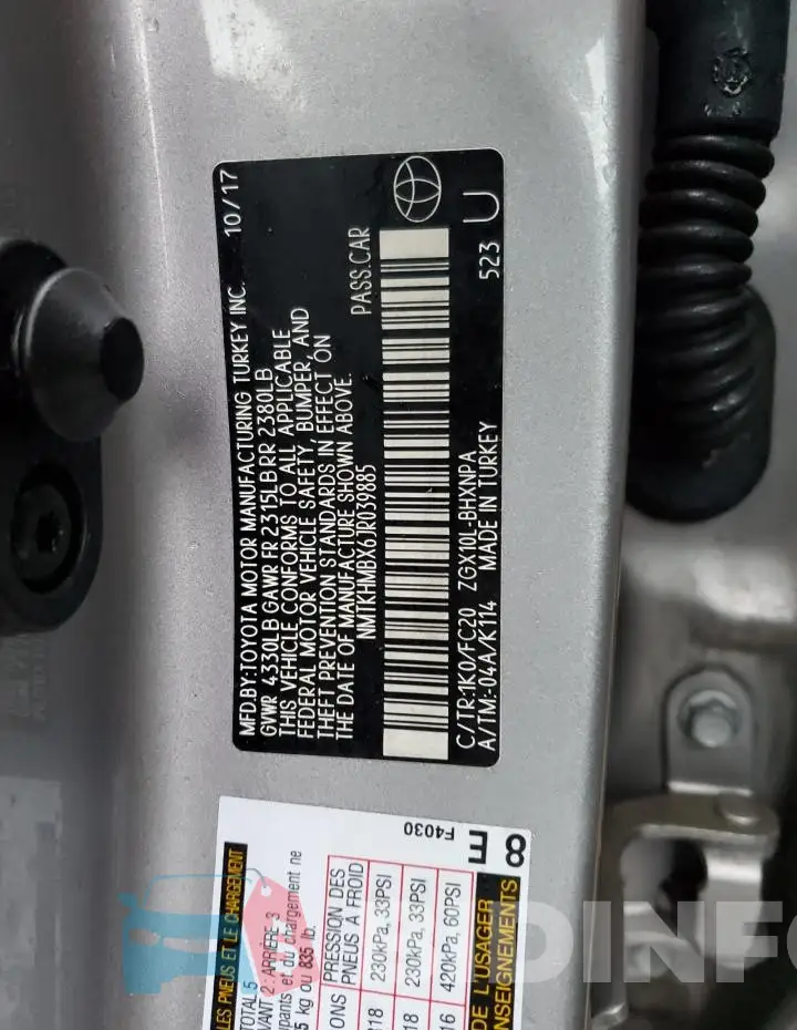 NMTKHMBX6JR039885 Photo# 12