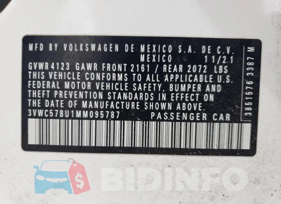 3VWC57BU1MM095787 Photo# 12